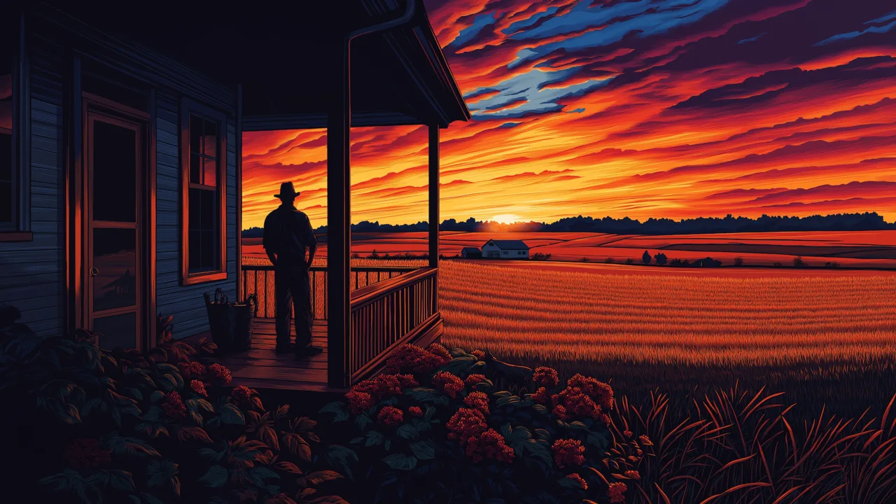 ichteebeuteldas in 80s comic book style A picturesque sunset ov 851c98ab 406a 445a afc3 0bf4eae11fca